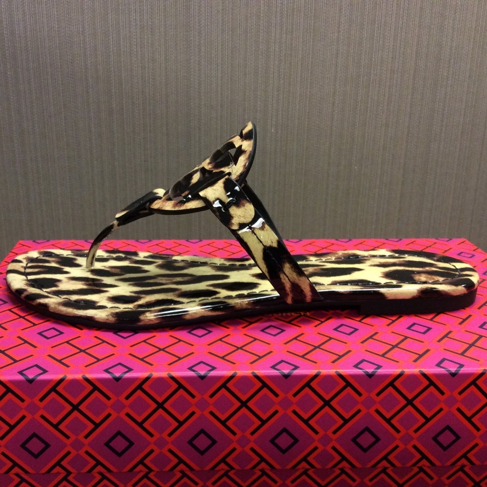 Tory Burch Leopard Print Thong Sandals 7.5 - Picture 3 of 5
